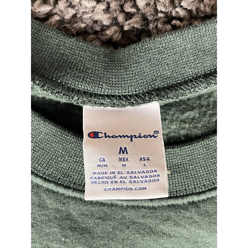 Vintage Style Purdue Champion 1950's Logo Sweater Mens Medium Green Cotton Blend - Picture 4 of 9